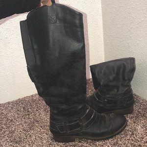 Curfew Dark Grey Tall Boots